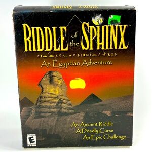 Riddle of the Sphinx: An Egyptian Adventure Big Box (2000 PC CD-ROM) CIB